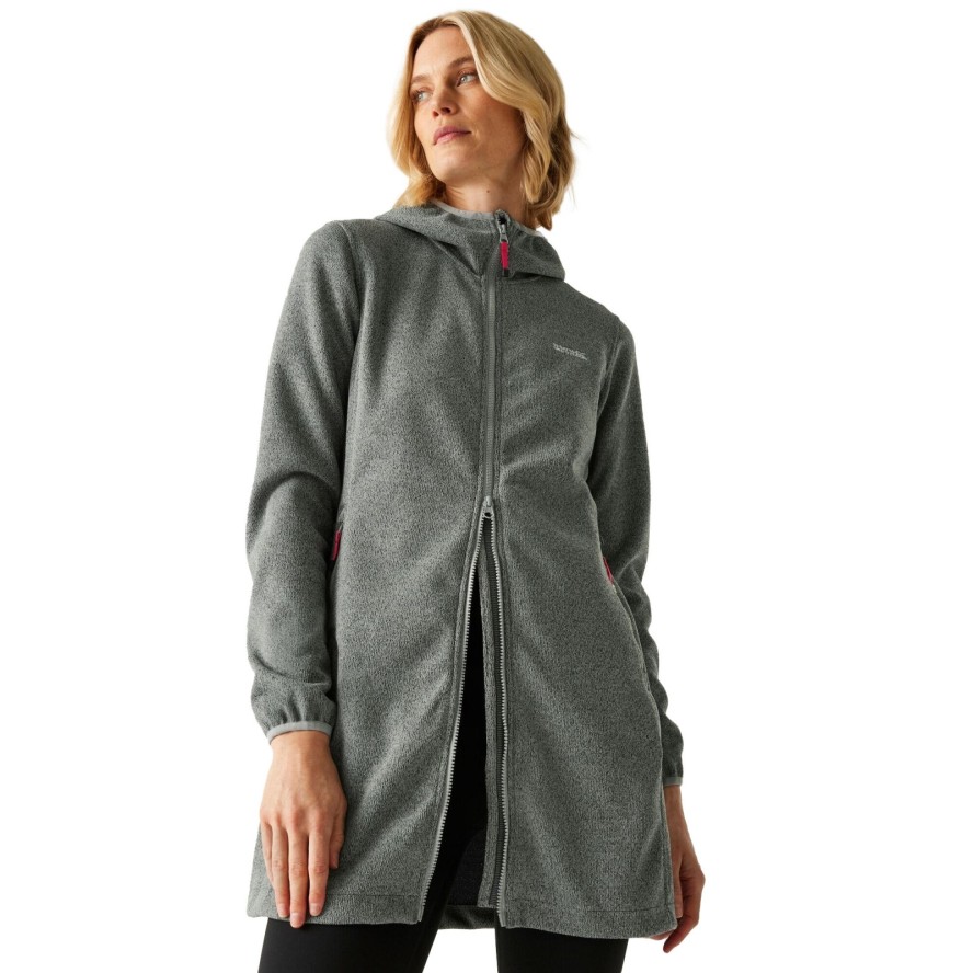 Bluza Polarowa Damska Melanżowy Longline Bloomfield