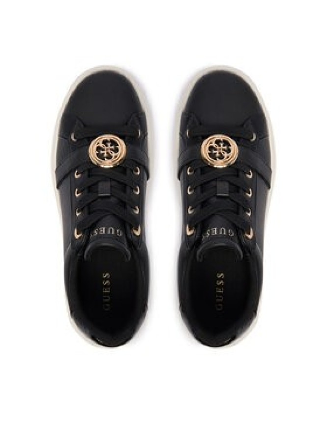 Guess Sneakersy FLFEZO LEA12 Czarny