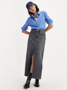Levi's Spódnica dżinsowa w kolorze antracytowym rozmiar: W25