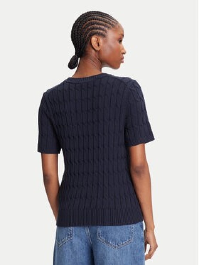 Tommy Hilfiger Sweter WW0WW45656 Granatowy Regular Fit