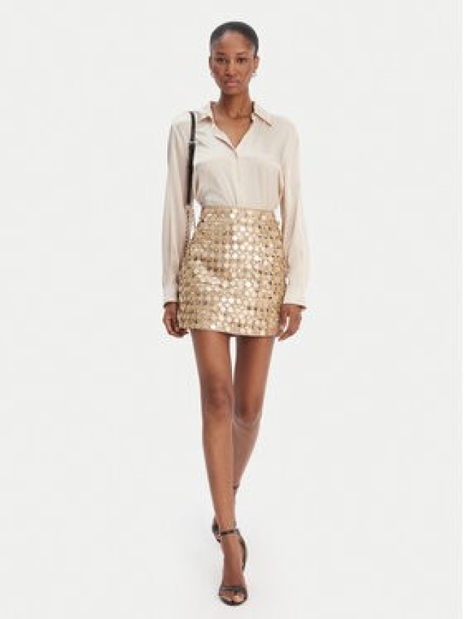 Guess Spódnica 180021 Złoty Classic Fit