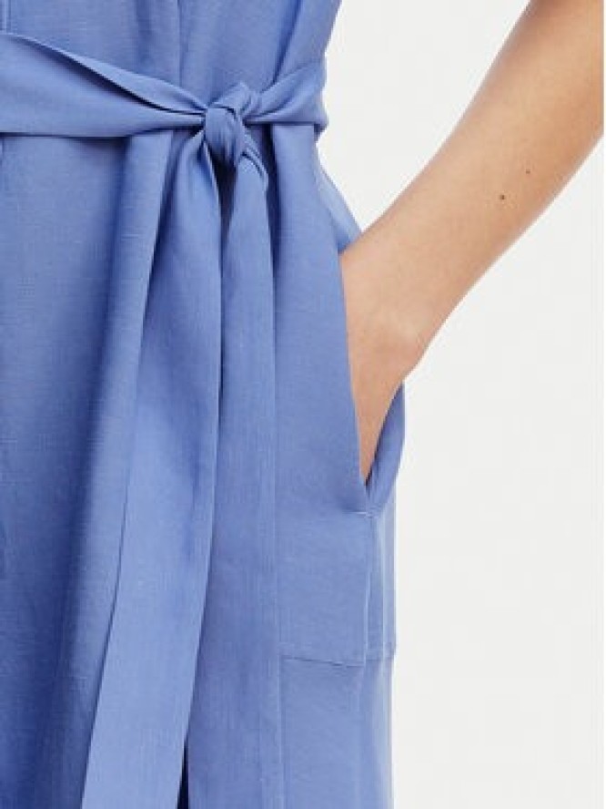 Marella Sukienka koszulowa Detto 2615221082 Niebieski Regular Fit
