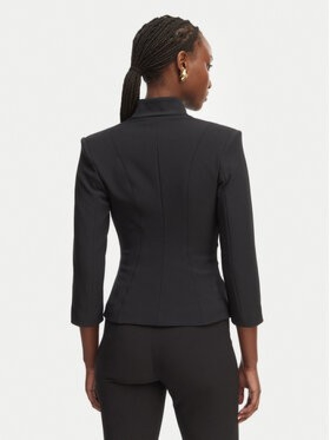 Elisabetta Franchi Marynarka GI-202-61E2-V590 Czarny Regular Fit