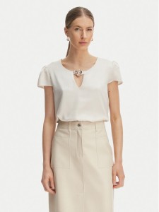 Rinascimento Bluzka CFC0127852003 Beżowy Regular Fit