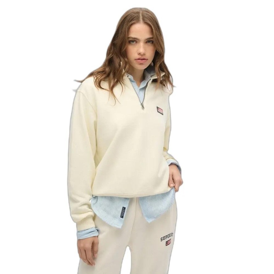 Damski sweter 1/2 zip Superdry Athletic Collared