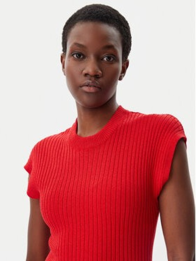 Tommy Hilfiger Sukienka codzienna WW0WW44493 Czerwony Slim Fit