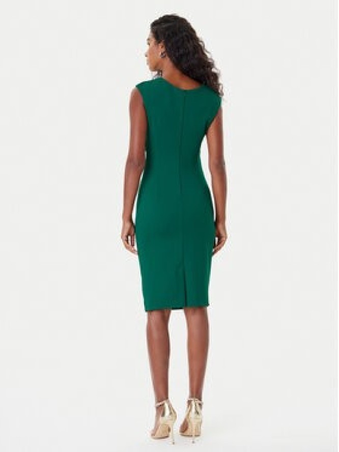 Rinascimento Sukienka koktajlowa CFC0125332003 Zielony Slim Fit