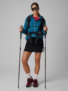 4F Spódnica trekkingowa szybkoschnąca damska - czarna S