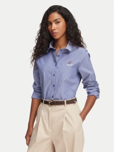 Beverly Hills Polo Club Koszula P-SS26W-SH0005 Niebieski Regular Fit