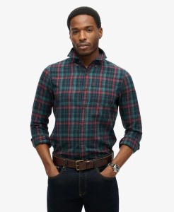 superdry Koszula Vintage w Kratę z Bawełny Organicznej