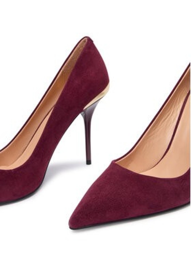 LOVE MOSCHINO Szpilki JA10459G0NJA0556 Bordowy