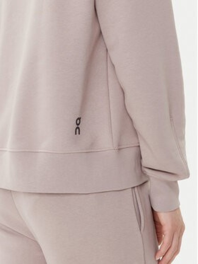 On Bluza Club Hoodie 1WE1004 Beżowy Relaxed Fit