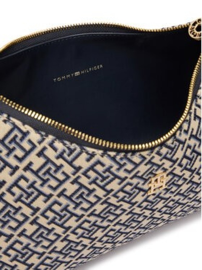 Tommy Hilfiger Torebka Th Icon Shoulder Bag Jacquard AW0AW18907 Granatowy
