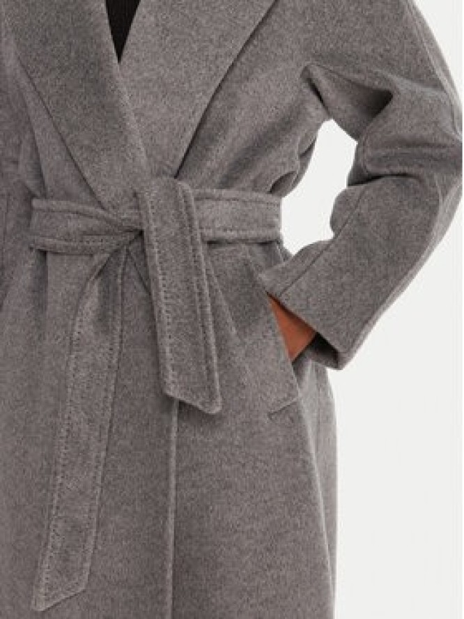 Weekend Max Mara Płaszcz wełniany Tempera 2525016082 Szary Regular Fit