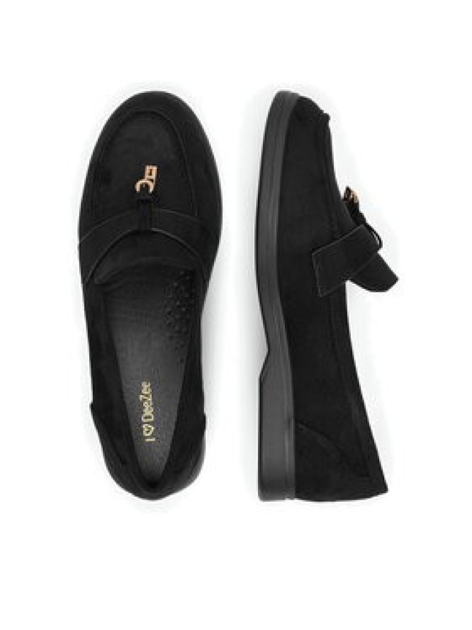 DeeZee Mokasyny DS1590-1 Czarny