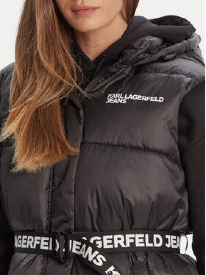 Karl Lagerfeld Jeans Bezrękawnik A3W15025 Czarny Regular Fit