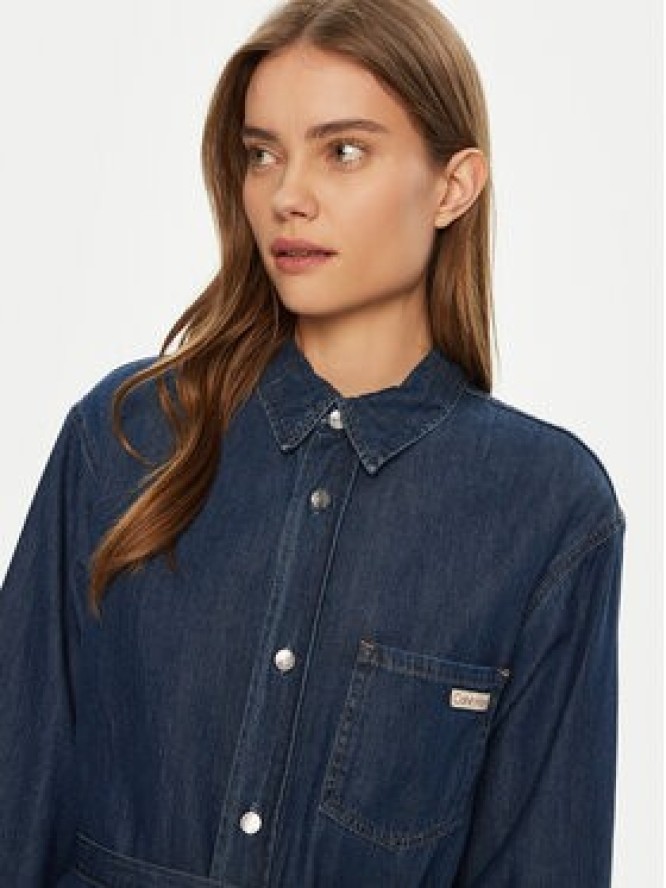 Calvin Klein Jeans Sukienka jeansowa J20J225008 Granatowy Regular Fit