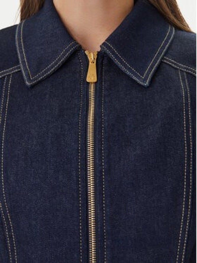 Luisa Spagnoli Kurtka jeansowa Vigana 542808 Granatowy Slim Fit