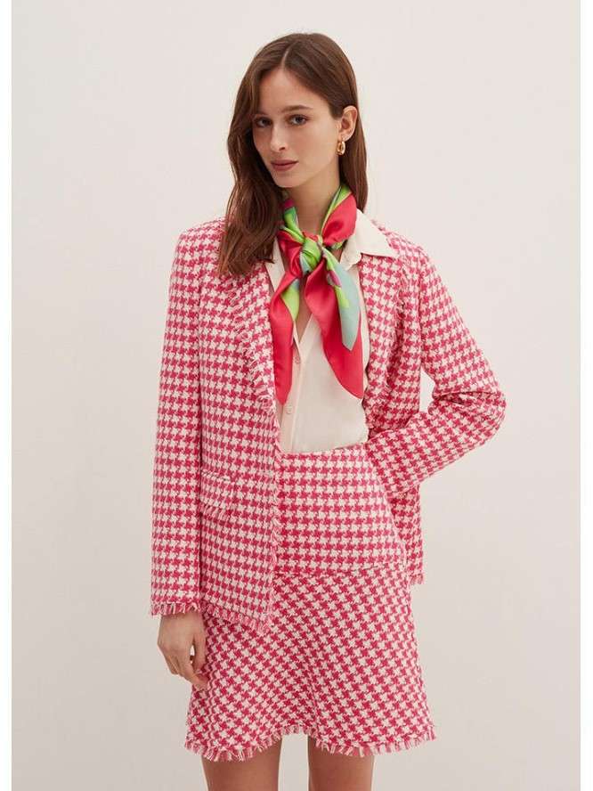 STEFANEL Spódnica w kolorze różowo-białym rozmiar: 44