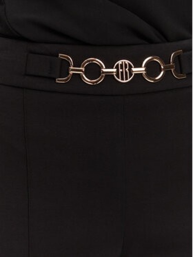 Fracomina Spodnie materiałowe FR25SVA006W51501 Czarny Flare Fit