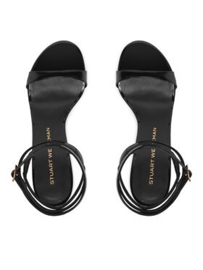 Stuart Weitzman Sandały Naudistini Wrap 100 SM910 Czarny