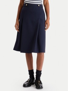 Tommy Hilfiger Spódnica trapezowa WW0WW48263 Granatowy Regular Fit
