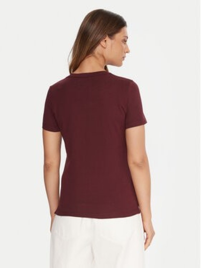 Guess T-Shirt W1YI1B I3Z14 Bordowy Regular Fit