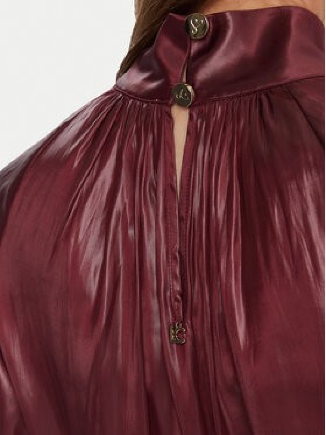 LOLA CASADEMUNT Sukienka koktajlowa LF2516017 Bordowy Regular Fit