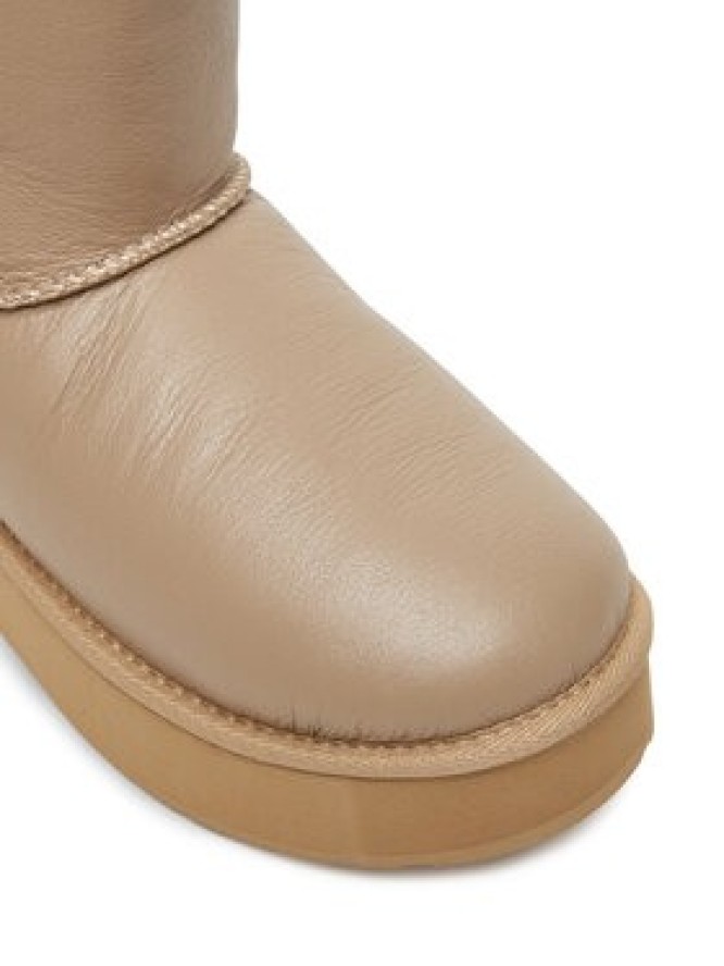 EMU Australia Śniegowce Stinger Mini Flatform Leather W13189 Beżowy