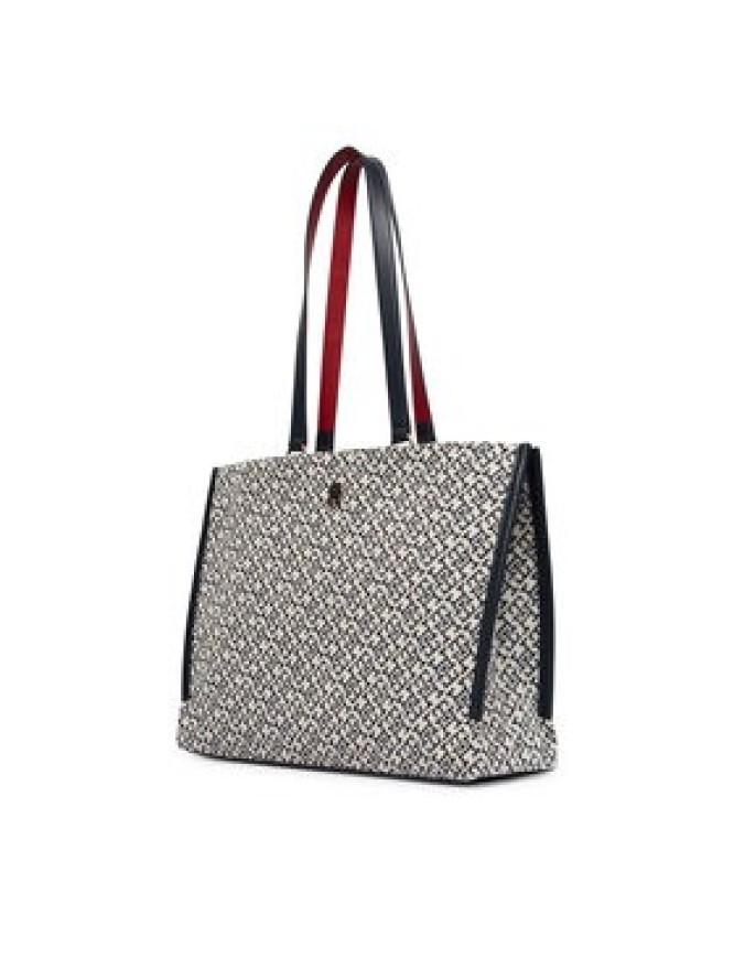 Tommy Hilfiger Torebka Th Jacquard Tote AW0AW19009 Niebieski