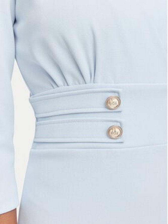 Rinascimento Sukienka koktajlowa CFC0131070003 Niebieski jasny Slim Fit