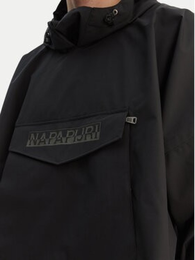 Napapijri Kurtka przeciwdeszczowa A-Raincape L NP0A4H4D9411 Czarny Oversize