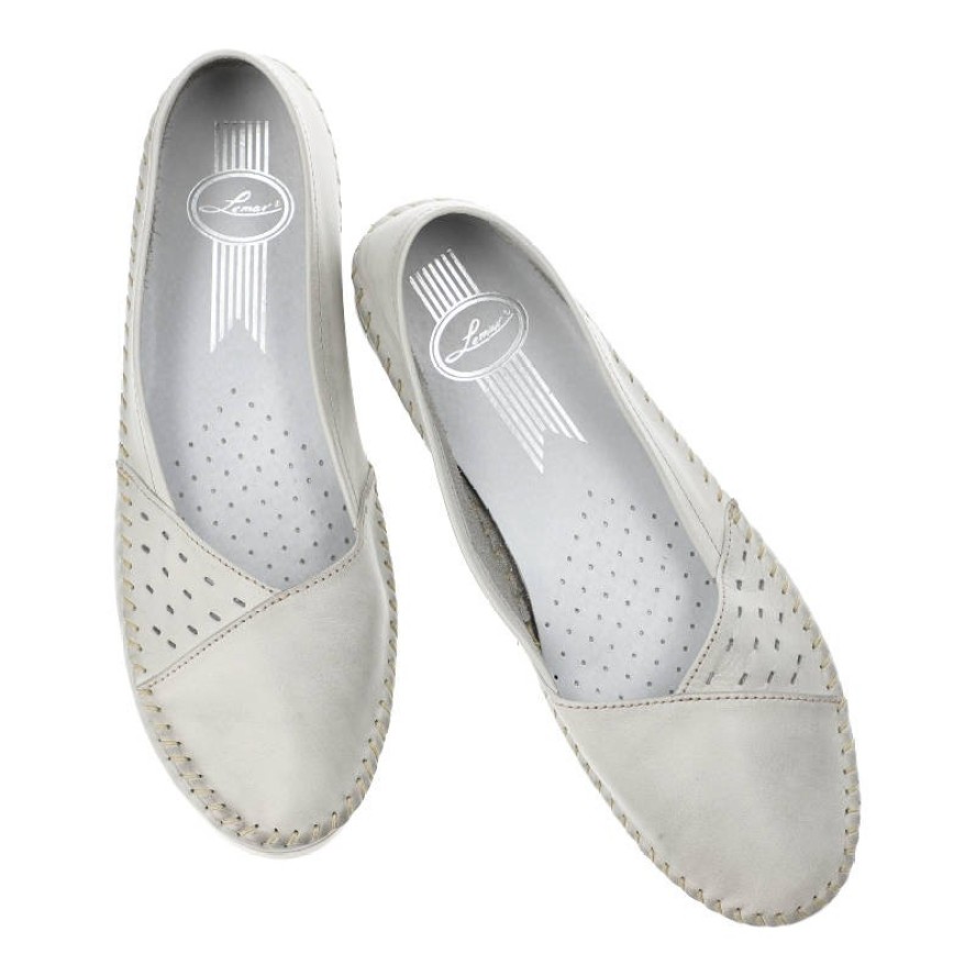 Szare Mokasyny Lemar Wygodne Buty Damskie