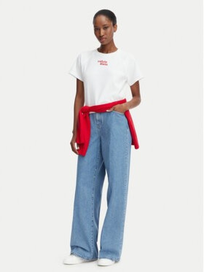 Calvin Klein Jeans Jeansy LV047G906G Niebieski Wide Leg