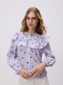 Wzorzysta bluzka - wielobarwny