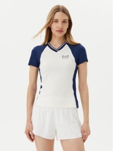 EA7 Emporio Armani Koszulka techniczna 7W000199 AF13282 M0058 Biały Regular Fit