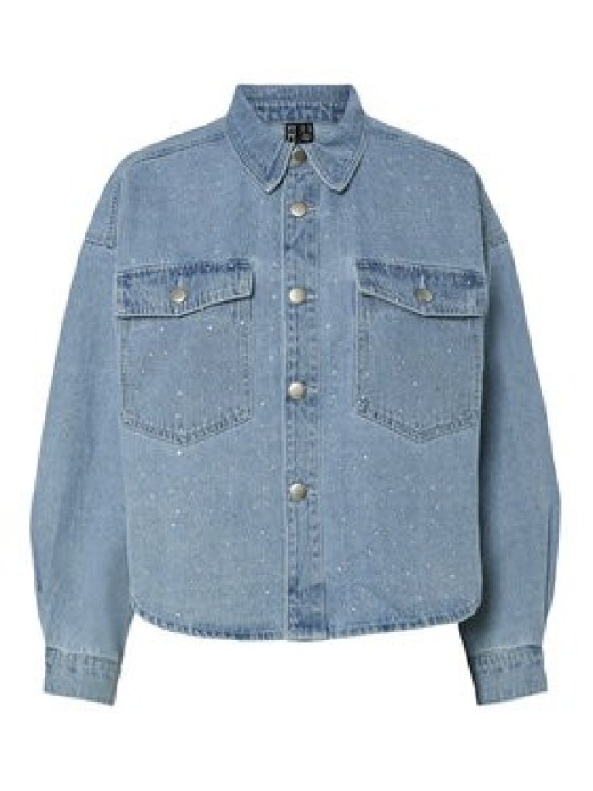 Pieces Kurtka jeansowa Tamra 17157410 Niebieski Regular Fit