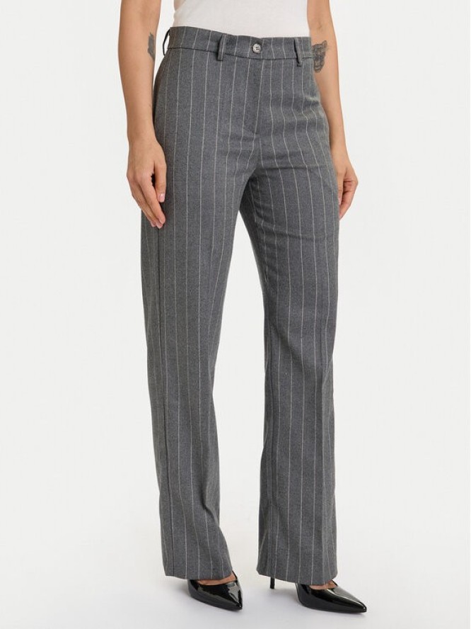 ViCOLO Spodnie materiałowe TF0232 Szary Regular Fit