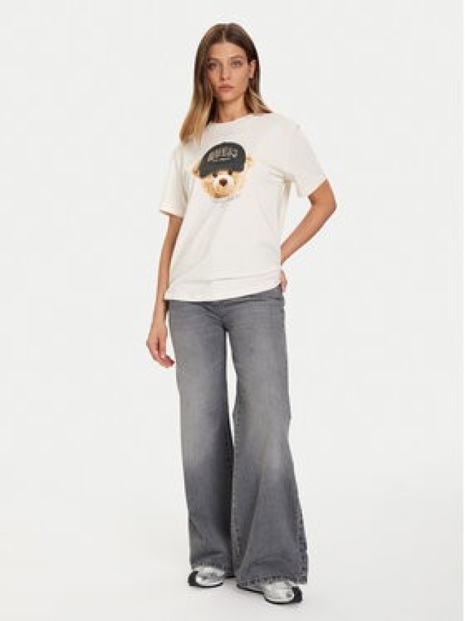 Guess T-Shirt V5BI09 I3Z14 Écru Relaxed Fit