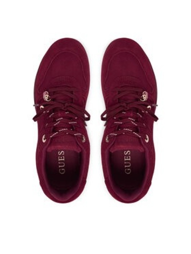 Guess Sneakersy FLFBE2 SUE12 Bordowy