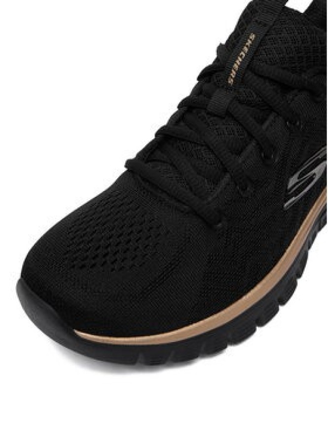 Skechers Sneakersy CEO-GRACEFUL 12615 BKRG Czarny