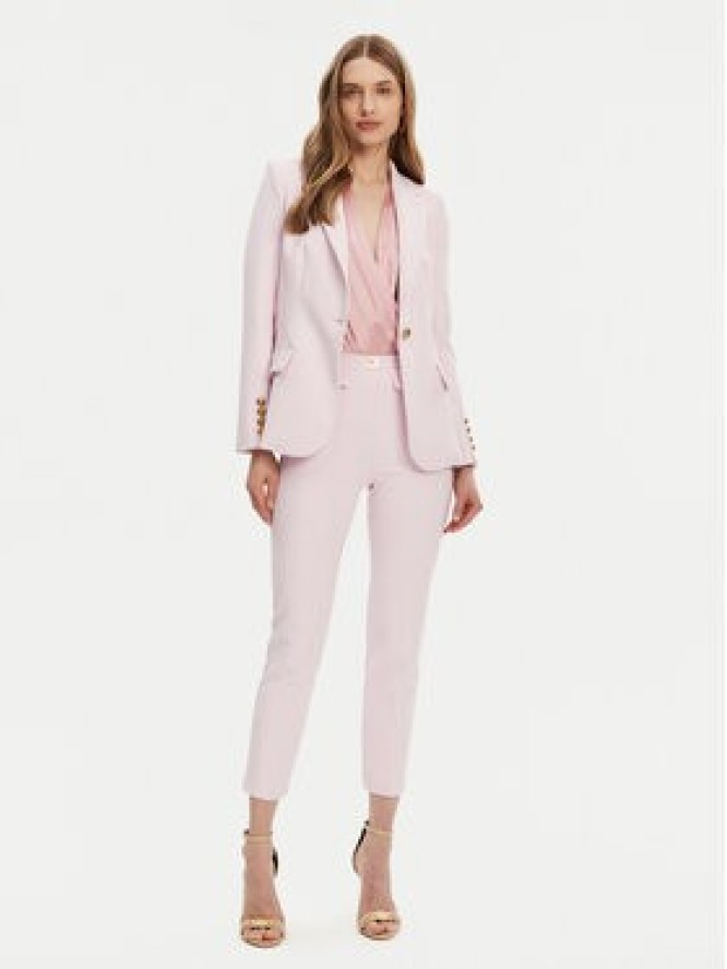 Elisabetta Franchi Spodnie materiałowe PA-077-51E2-V320 Różowy Regular Fit