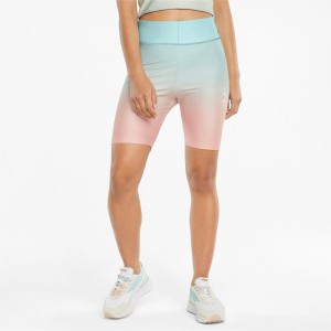 SPODENKI SPORTOWE KRÓTKIE DAMSKIE PUMA-SZORTY 845842 PRZED KOLANO KOLOR RÓŻOWY