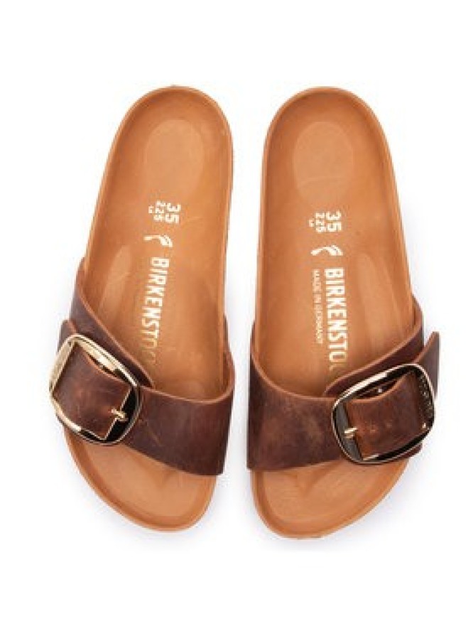 Birkenstock Klapki Madrid Big Buckle 1006525 Brązowy