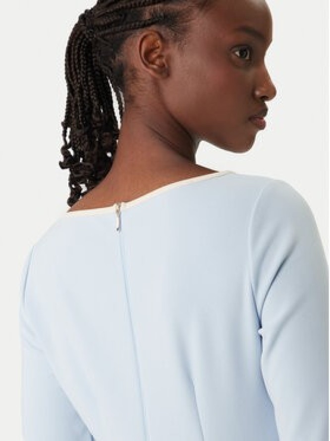 Rinascimento Sukienka koktajlowa CFC0127991003 Błękitny Slim Fit