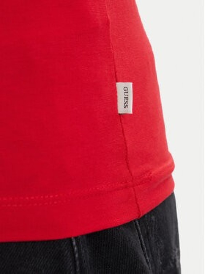 Guess Jeans T-Shirt W6YI16 K3995 Czerwony Slim Fit