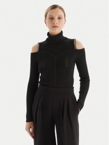 Fracomina Golf FS25WT7020K559Q7 Czarny Slim Fit