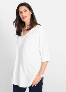 Bluzka tunikowa z miękkiej wiskozy