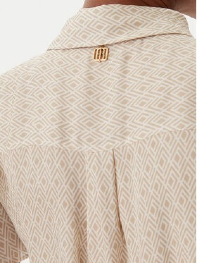 Fracomina Sukienka codzienna FR25SD1011W774J7 Beżowy Regular Fit