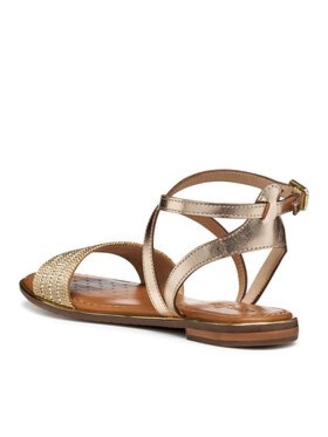 Geox Sandały D Sozy Plus D55DQF 02JN0 C2E2L Złoty